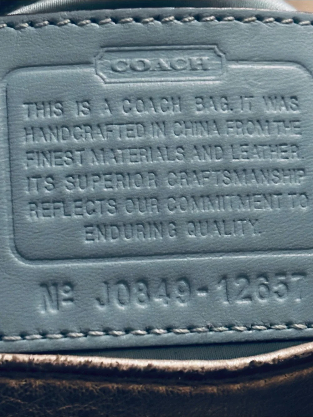 Coach Brown Signature Canvas Shoulder Bag with Silver Trim